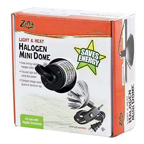 Zilla Reptile Habitat Lighting, Terrarium Heat Lamp Halogen Mini Dome - Image 6