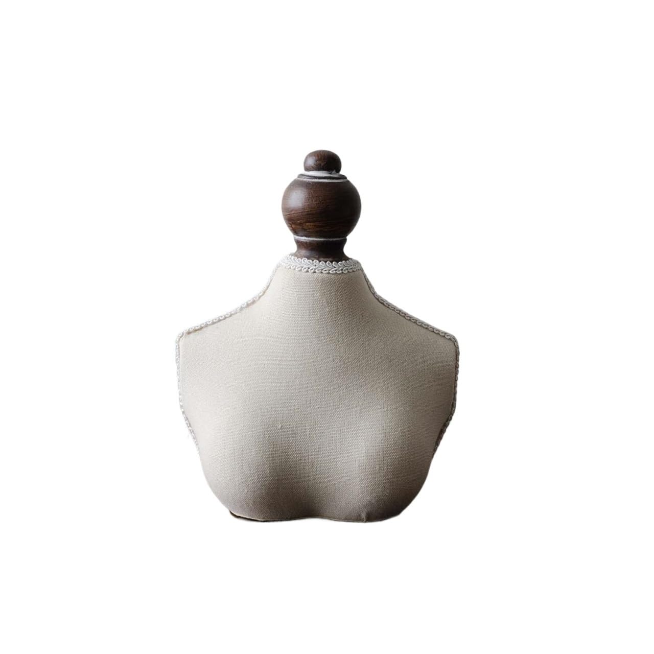 FAJNUZI2024 Jewellery Display Stand Wooden Portrait Neck Necklace Display Stand Model Jewelry Showcase(Small)