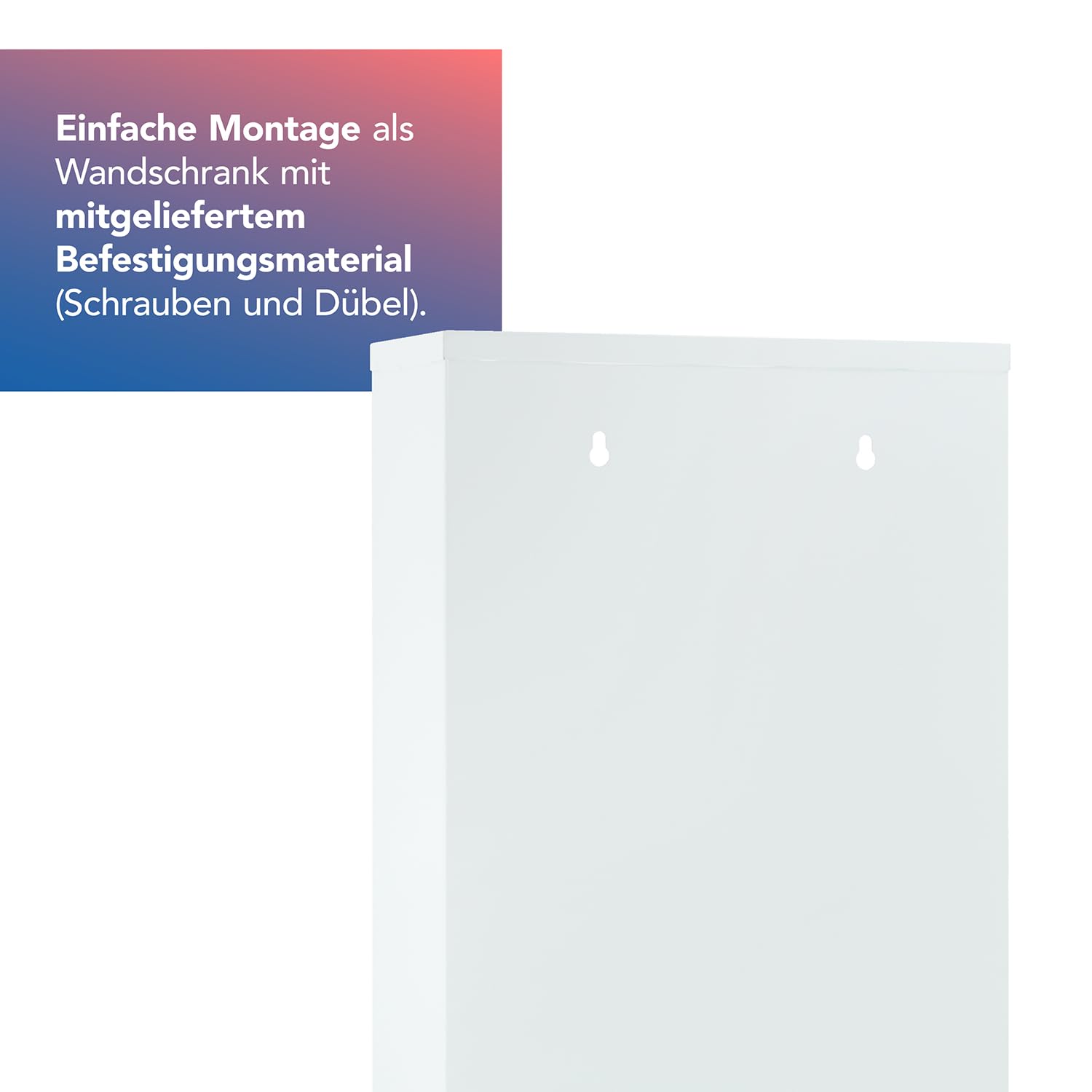 First Aid Only Medizinschrank Weiß mit 4 Fächern | Abschließbarer Apothekerschrank aus Metall zur Medikamenten Aufbewahrung | Medikamentenschrank als Hängeschrank 60 x 30 x 12 cm | P-10203 00