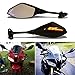 Motorrad spiegel Integrierter Rückspiegel mit LED-Blinker für CBR GSXR CBR250R CBR300R GSXR 600