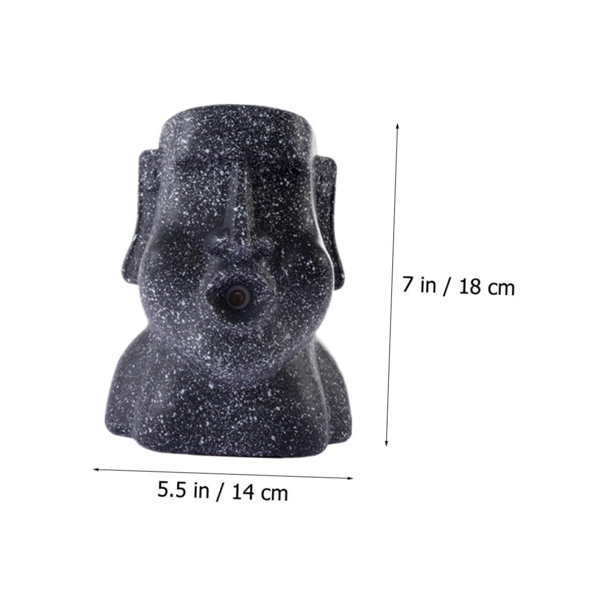 Umidificatore Diffusore a Forma di Statua Moai in Abs | USB Ricarica, Nebulizzazione Continua, Set 1 Pezzo, per Hotel e Coffee Store