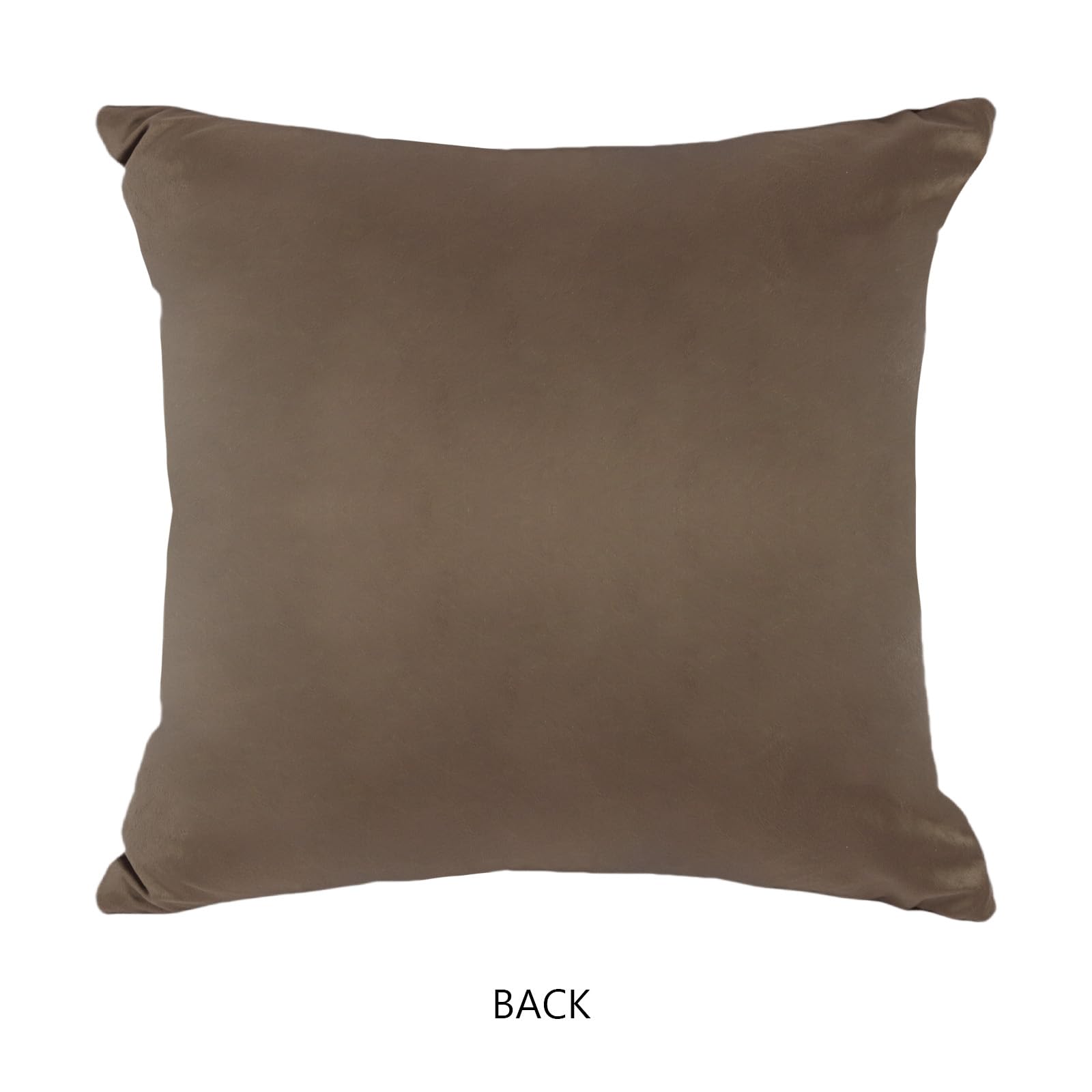 Betadistor Cushion Covers 45 x 45 set of 2 Brown Square Throw Pillow Case cushion covers 18" x 18" for Patio Garden Blench Living Room Sofa Farmhouse Decor - Image 4
