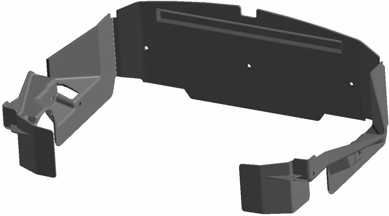 Polaris RZR Radiator Shroud, Gloss Black, Genuine OEM Part 5455487-070, Qty 1