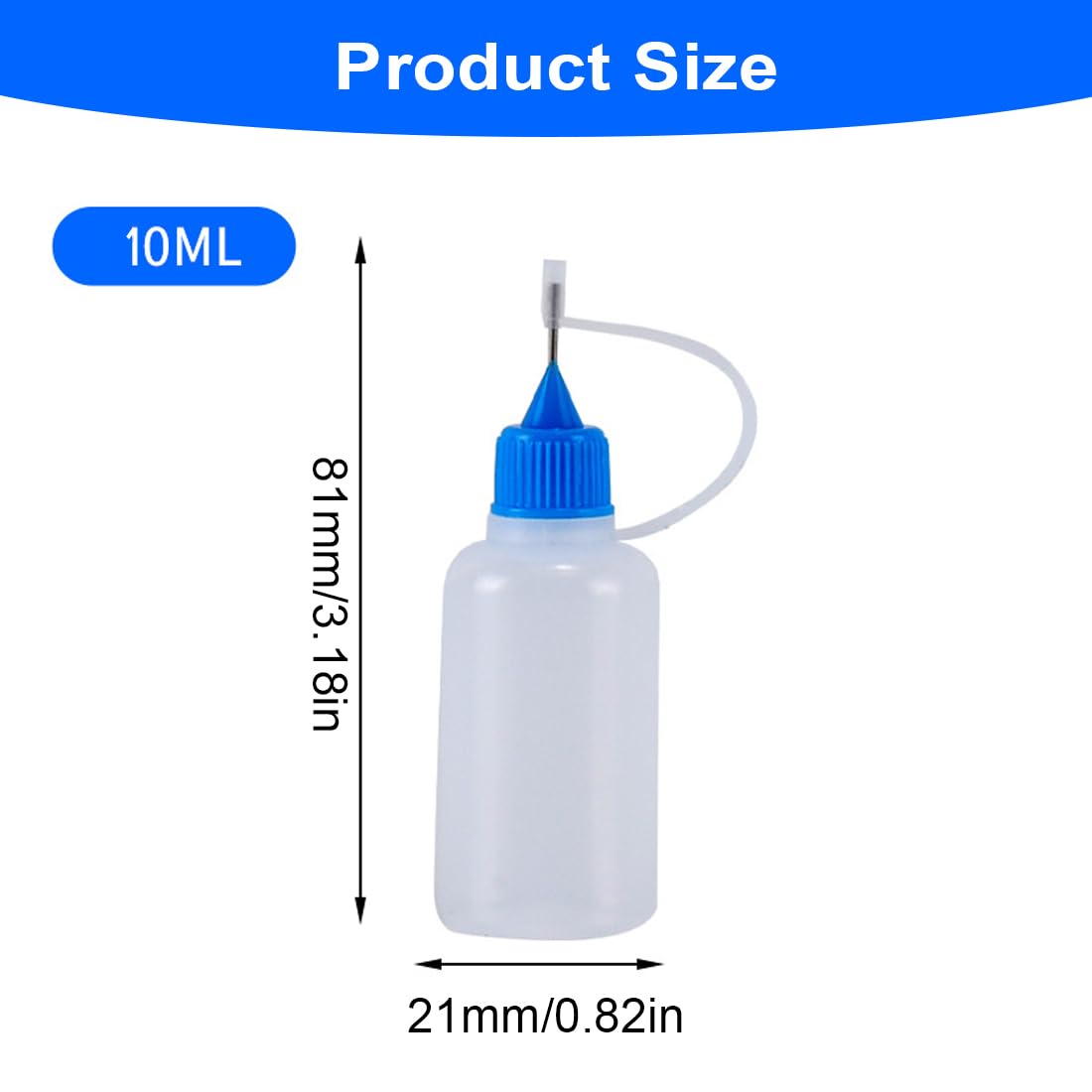 10 Bottiglie Con Punta A Ago 15ml - Per Colla, Liquidi, Artigianato, Colori Casual - Foto 6