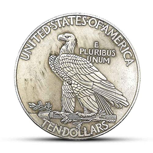YukaBa MarshLing Antique Liberty Indian Head Ten-Dollars Coin – Great American Commemorative Old Coins- Uncirculated Morgan Dollars-Discover History of US Coins Perfect Quality