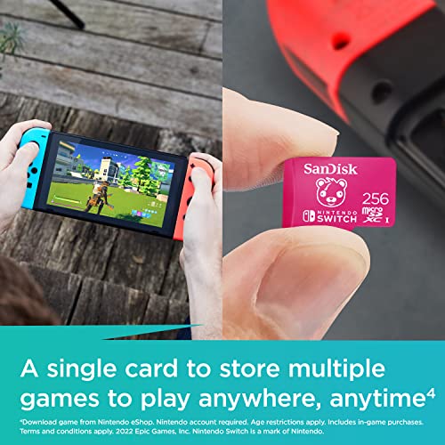 Image of SanDisk 256GB microSDXC Card Licensed for Nintendo Switch, Fortnite Edition - SDSQXAO-256G-GN6ZG