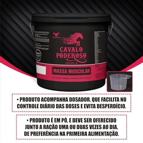 Sócoxo Mix Cavalo Poderoso Massa Muscular Para Potros Equinos Cavalos Crescer Forte Saudável Manga L