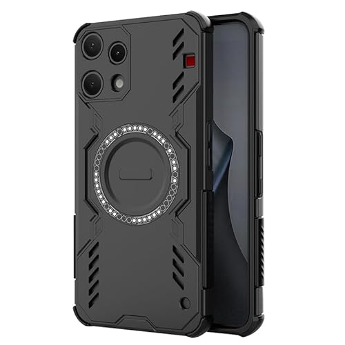 LUNBER-ARMOR�EFor Nothing Phone 3a Lite �P�[�X �ϏՌ� �J�o�[ TPU+�v���X�`�b�N 2�d�\�� �n�[�h�P�[�X Qi�[�d ���C�����X�[�d�Ή� For �i�b�V���O �t�H��3a ���C�g �X�}�z�P�[�X(�u���b�N)