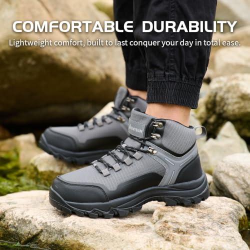 Image of Waterproof Hiking Boots for Men Non-Slip Lightweight