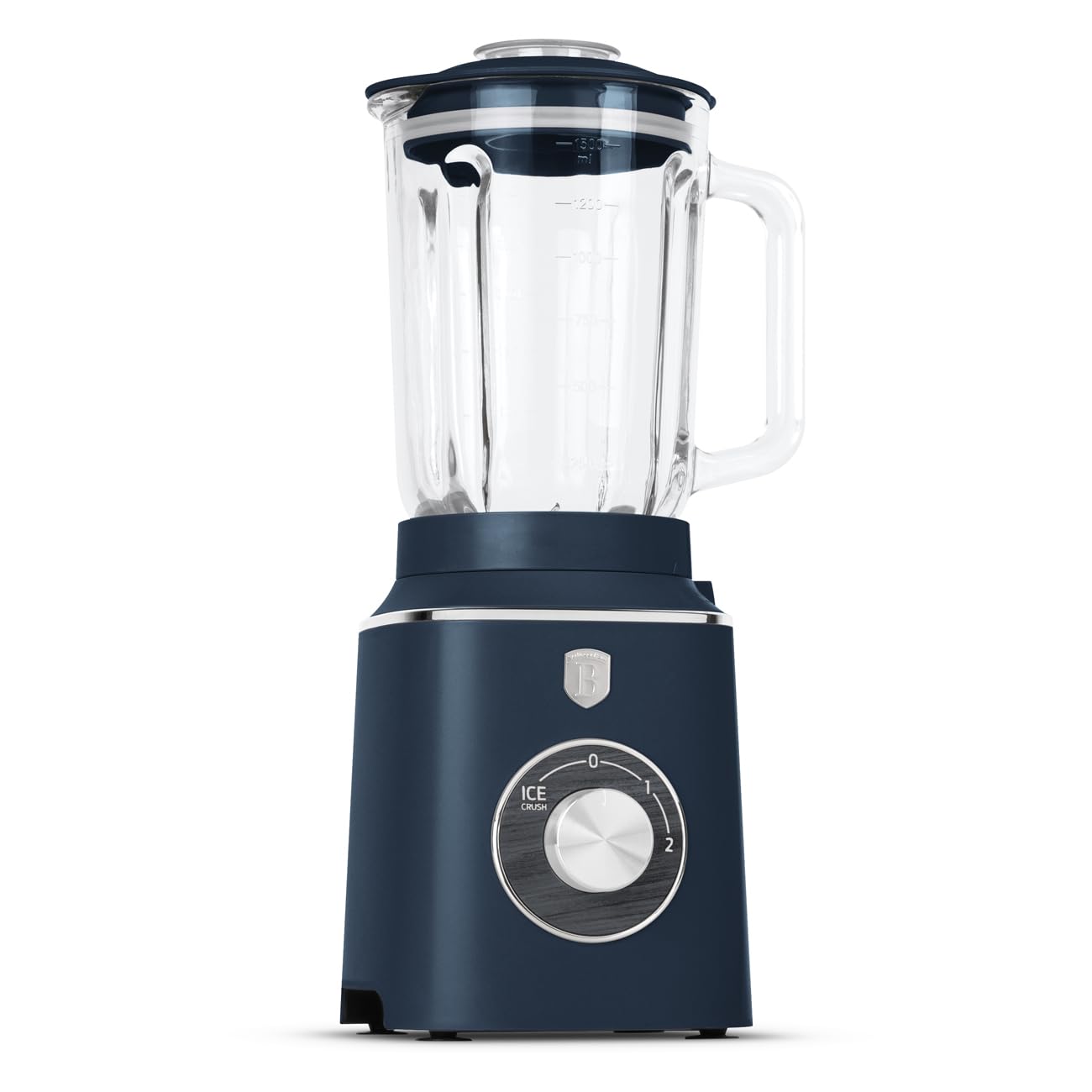 Berlinger Haus Batidora de vaso de cristal de 1,5 l, 1000 W, batidora de alto rendimiento para batidos, sopas y salsas, colección Deep Sea Collection, utensilios de cocina para una alimentación