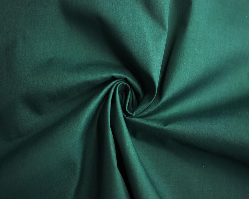 Needleberry Polycotton Fabric - Metre x 112cm - 80% Polyester 20% Cotton - Lightweight Durable Material for Sewing, Crafts & Dressmaking (Bottle, 5 Meters)