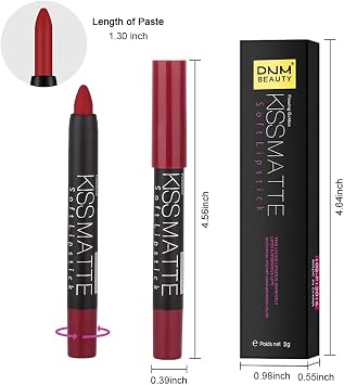 Long Lasting Smooth Lipstick Pack Matte Lipstick Latest Generation for Makeup Collection, Velvety Lipstick, Waterproof (13)