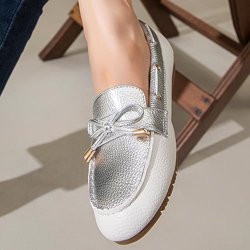 Image of Loafers for Women Comfortable Slip On Flats with Memory Foam Insole for Daily Wearing