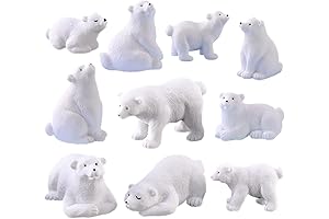 10-Pack Polar Bear Tree Toppers
