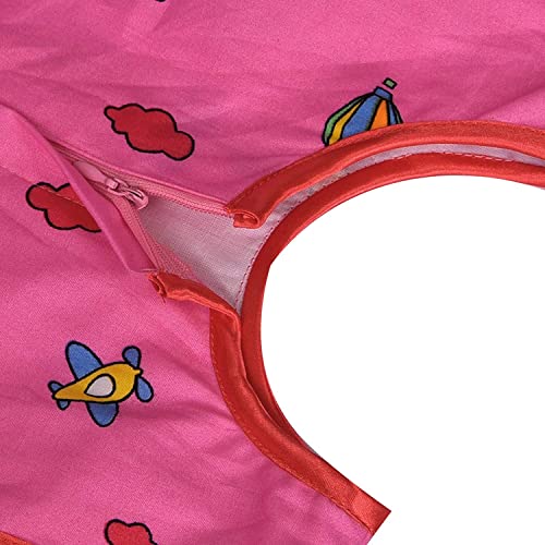 Image of Wish Karo Baby Girls Cotton Frock Causal Dress for Girls-Orange Dress - (ctn306)