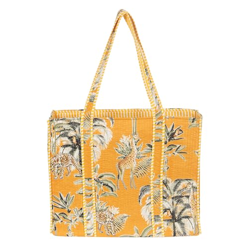 Image of Marubhumi Women Lightweight Travel Bag Purse Cotton Shoulder Tote Bag For Shopping Grocery & Beach Bag