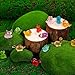 240 Pack Mini Resin Animals, Glow in The Dark Tiny Animals Figures to Hide Luminous Small Plastic Miniature Little Ducks Bulk for Office Home Garden Micro Landscape Aquarium Potted Dollhouse Decor
