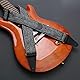 Nefelibata Gitarrengurt, weicher kaschmirhaltiger Stoff, Vollnarbenleder-Gitarrengurte für Bass-, Elektro- und Akustikgitarren, kostenloser Knopf, Schlösser und Plektren