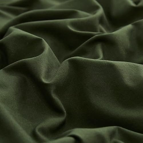 Miniatura 4 de Juego de edredón verde oliva, tamaño individual, color verde militar, juego de ropa de cama verde cazador, edredón verde oscuro, ropa de cama para