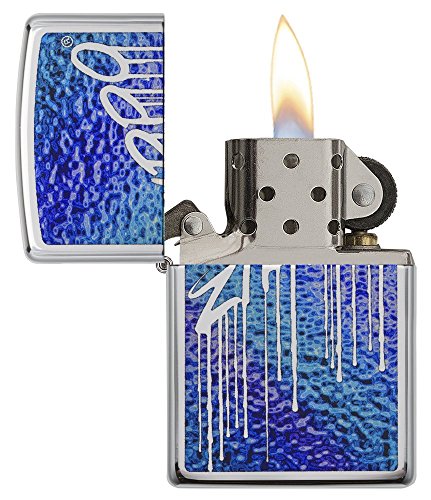 Encendedor Zippo Blue Fusion en Cromo Pulido miniatura 3