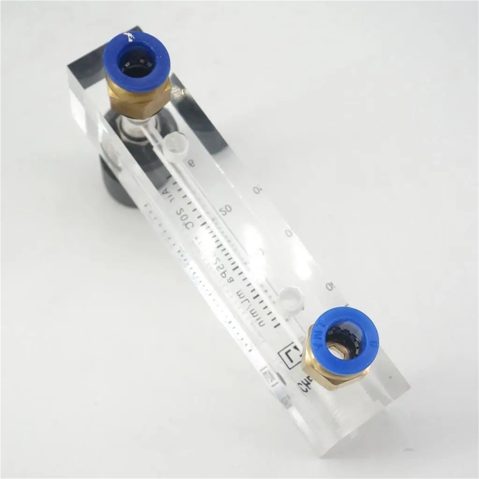 1 unidad LZM-6T de 6-60 ml/min, panel acrílico, rotámetro for aire y nitrógeno, con válvula de control, ajuste a presión, tubo de 8 mm de diámetro exterior.