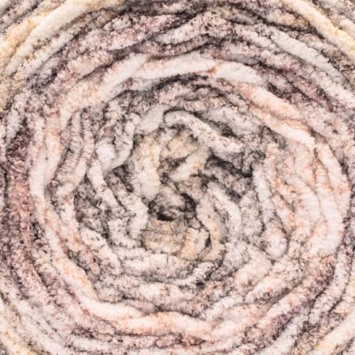 Image of Bernat Blanket Ethereal Stripes Driftwood Yarn - 2 Pack of 300g /10.5oz - 100% Polyester - #6 Super Bulky - 220 Yards - Knitting /Crochet