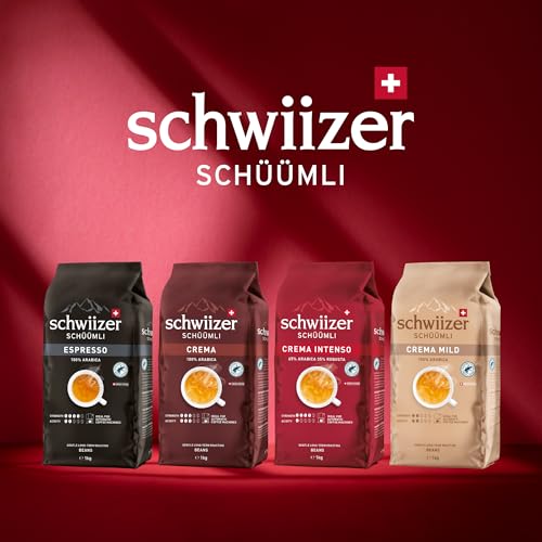 Schwiizer Schüümli Espresso, 100% Arabica Kaffeebohnen, kräftig-intensiv, ideal für Vollautomaten, Stärke 4/5, mittlere Röstung, Rainforest Alliance, 1kg 6