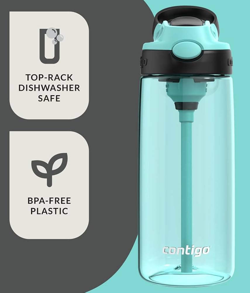 Contigo Jackson plastic water bottle dishwasher safe 2-pack