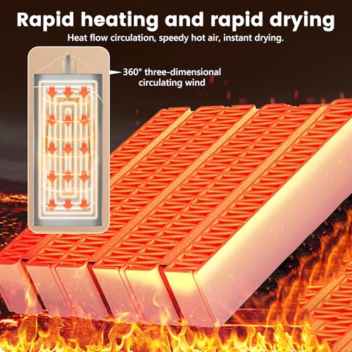 Mini sèche-linge pliable pour camping et petits espaces avec écran LED - 5