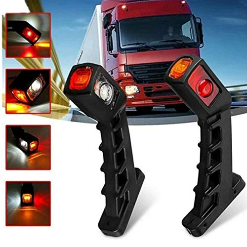 image for aqxreight - Side Marker Lights, Waterproof Large Size 4LED Outline Sid