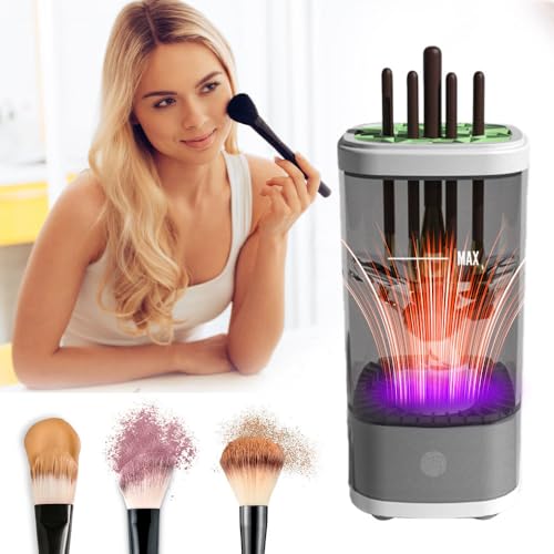 Makeup Brush Cleaner, LIFEES Premium Electric Makeup Brush and Sponge Cleaner Machine Super-Fast Dry and Deep clean, Automatic Makeup Brush Cleaner Solution for Makeup brushes & tools