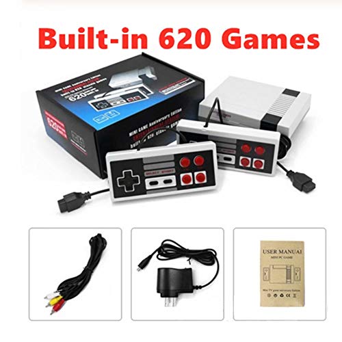LIFTREN Plug & Play Classic Game Handheld Console,Classic Game Console Built-in 620 Game Handheld Game Console, Video Game Player Console for Family TV Video