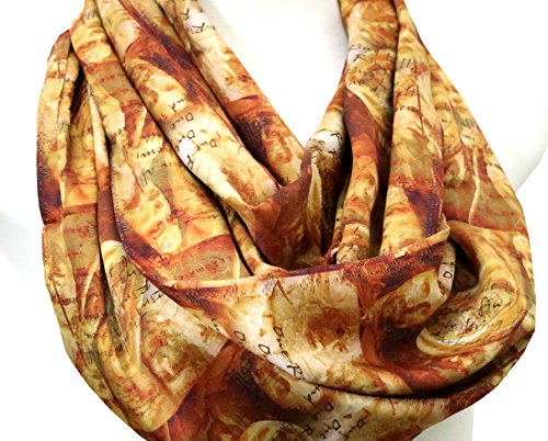 Di Capanni LOTR Elvish Script book Infinity Scarf womens nerdy bookworm Literary accessories for book lovers4