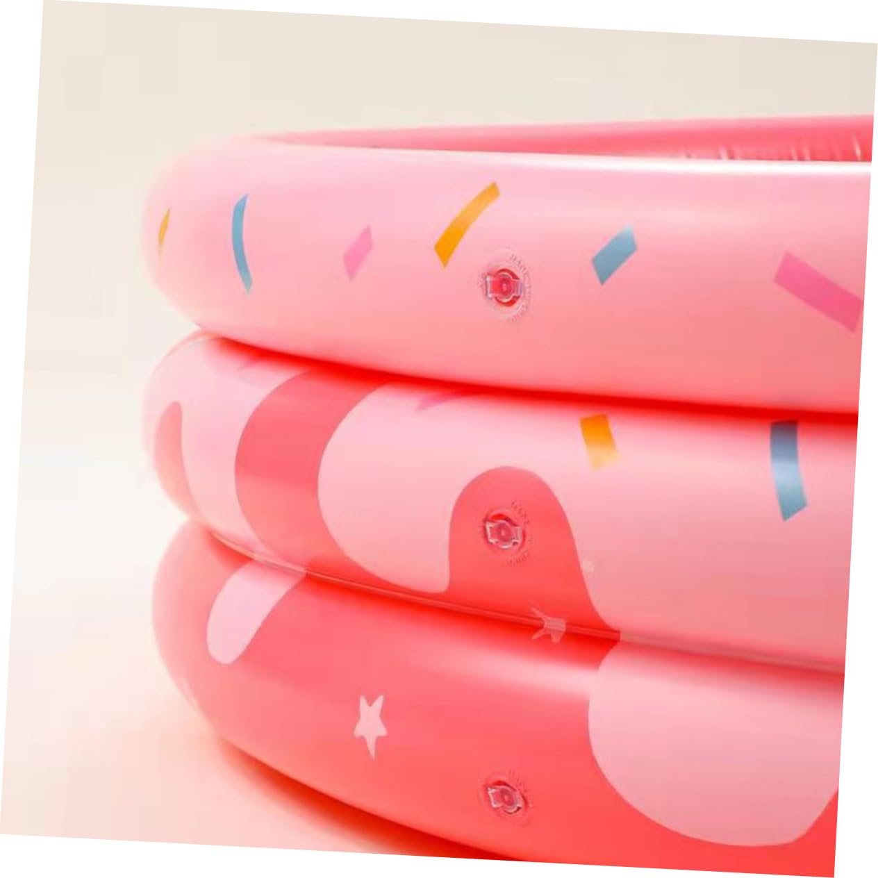 Pataugeoire Gonflable Ronde pour Garçon et Filles et Bébé, PVC Épais, Rose