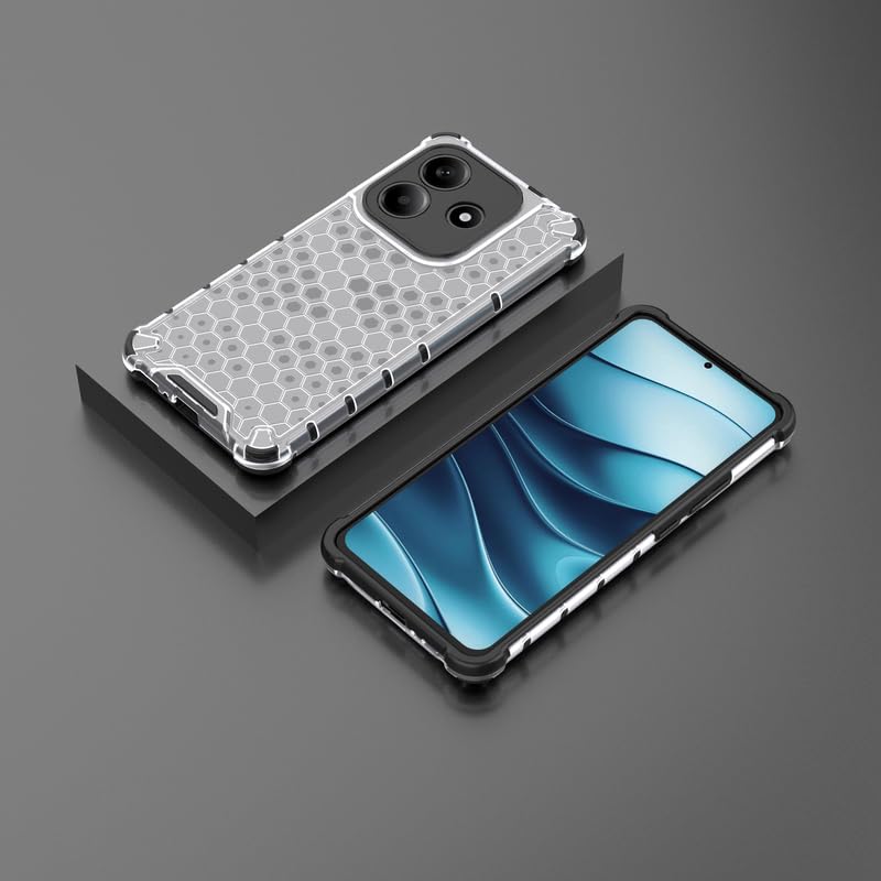 Image of Plastic Bumper Back Case Cover for Redmi Note 14 5G (Transparent)