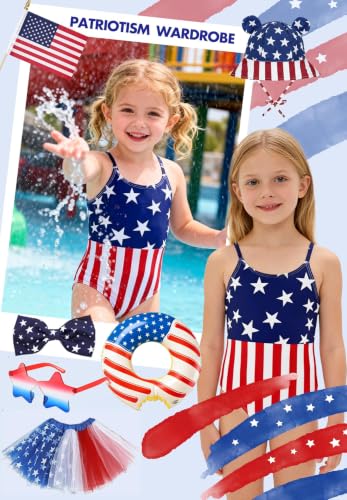 Image of Zando Toddler Swimsuit Girl Size 6M-8Y - Cute Ruffle Sling Adjustable Baby Girl Bathing Suit Kids Swimwear for Beach Wear