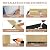 PolarcoForgeco 4 Particle Board Acoustic Panels for Wall and Ceiling - 3D Grooved Sound Absorbing Panel with Wood Finish - Included Nails