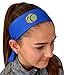 Funny Girl Designs Wholesale Softball Tie Back Headbands Set of 6 Fastpitch Moisture Wicking Sport and Fashion Tie Back Headband (Royal)