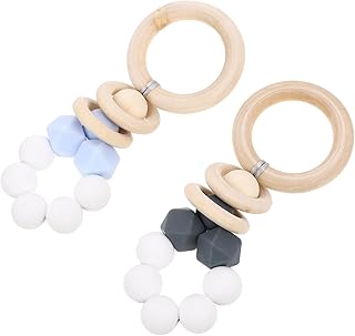 Toyvian 2 Pçs Mordedor Brinquedos Para Bebê Molar Mordedor Bebê Brinquedos Infantis Chupeta De Bebê Brinquedo De Dentição Seguro Mordedor Portátil Chupeta Portátil Silicone De Grau