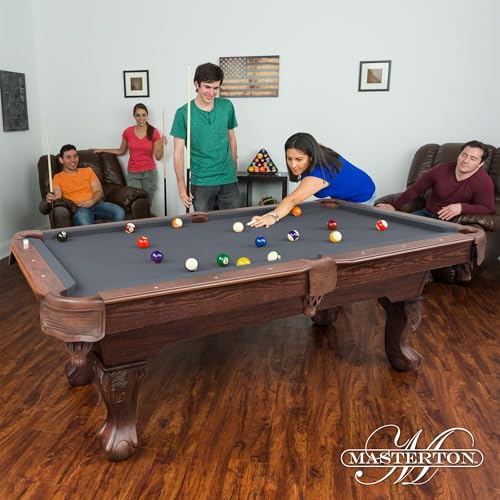 Image of EastPoint Sports Masterton 2.0 Billiard Bar-Size Pool Table 87 Inch - Perfect for Family Game Room