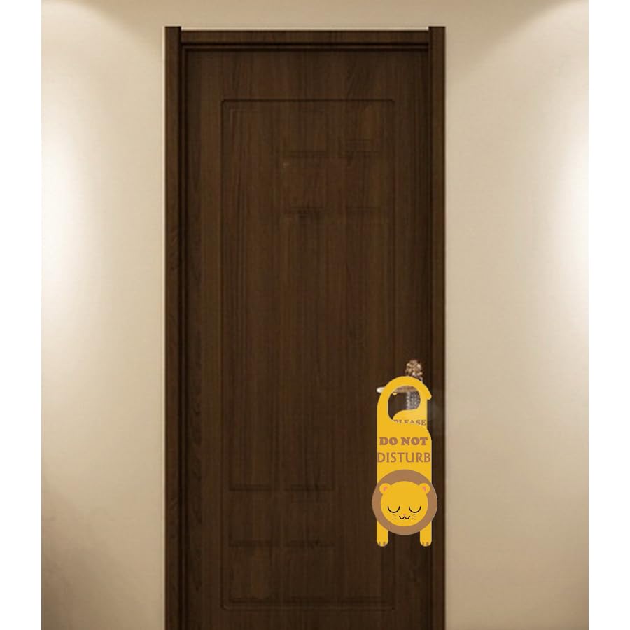 ARFUKA PVC Cute Tiger Do Not Disturb Door Hangers Double-Sided Sign, Front “Do Not Disturb” - Image 3