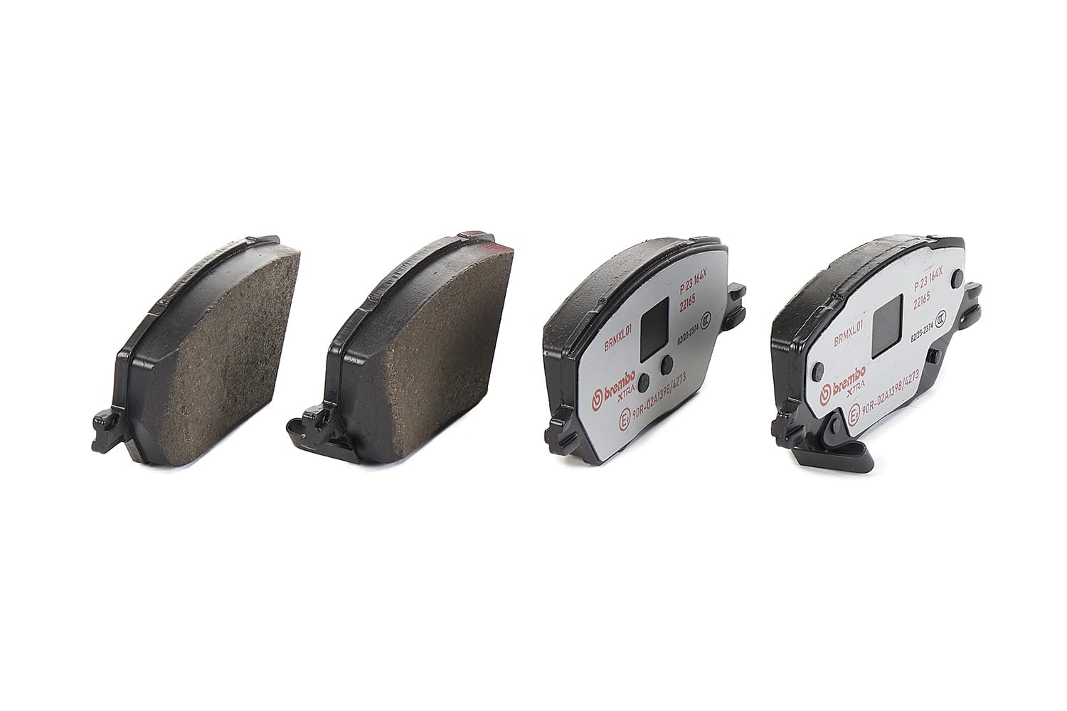 Brembo - Xtra - P 23 164X - Pastiglia Freno - Anteriore, set di 4 | Compatibile con: FIAT 500X, JEEP COMPASS, RENEGADE SUV, RENEGADE VAN
