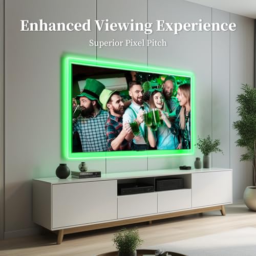 Image of iNextStation COB LED Strip Light Green 16.4ft /5M DC12V CRI 93+ Flexible LED Tape Lights 8mm for Bedroom, Kitchen, TV Backlight, Cabinet, Stage, Home DIY Lighting Decor(No Plug)