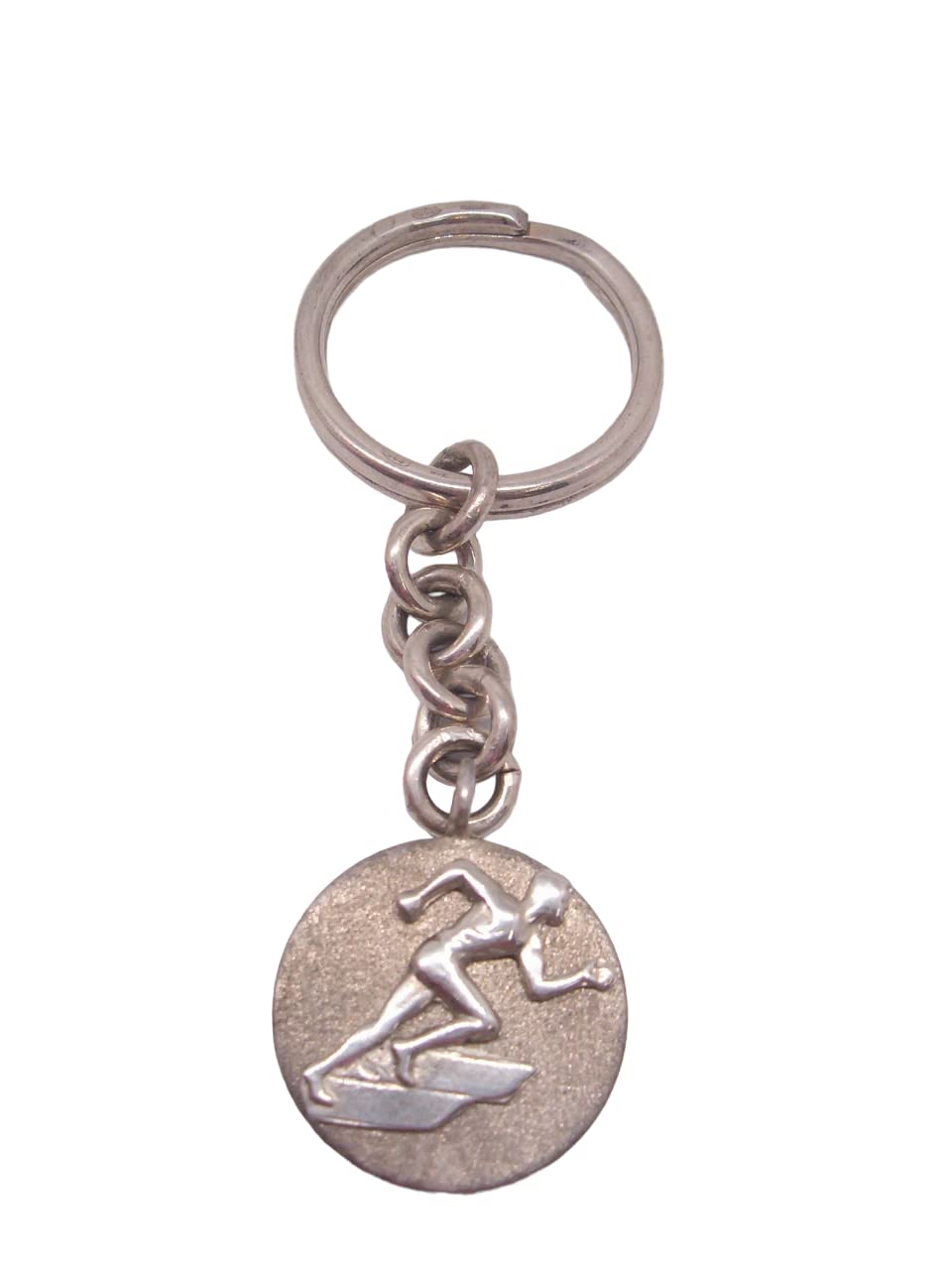 Porte-clé argent 925 Läufer athlétisme runner course à pied