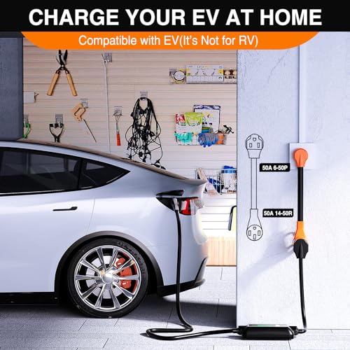 Image of Nilight EV Charger Adapter Cord 50 Amp to 50Amp 4 Prong Pure Copper 250V Welder Outlet Plug Conversion Heavy Duty 10 Gauge Wire 6-50P 14-50R 50M /50F