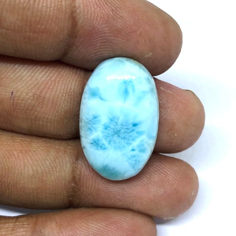 Larimar naturel cabochon pierre gemme lâche pour collier et bague DIY - 2