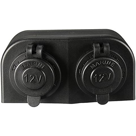 Actopus 12V Outlet Waterproof Surface Mount Dual Power Socket Cover