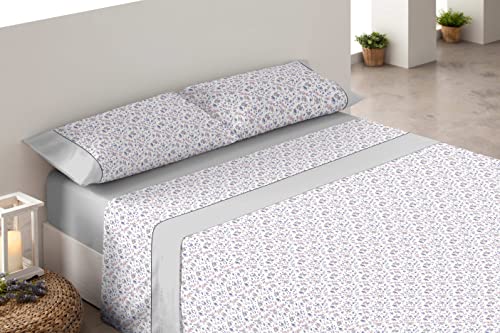 DONATELLA Juego DE SÁBANAS Gris Cama 120 cm Paula Cover