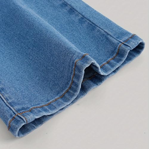 Girls 𝐘2K Ripped Flare Jean Baggy Long Bell Bottom 𝐕intage Pants Wide Leg 𝐂rossover Flare Streetwear with Poket4