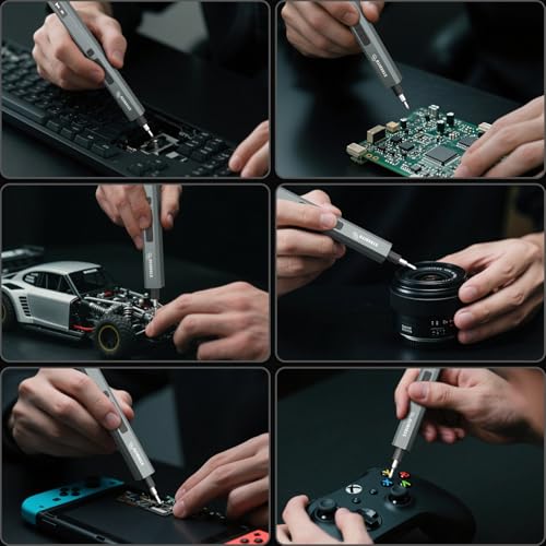 Image of STREBITO 144-Piece Upgraded Electric Screwdriver, Max 0.7 N.m, 120 Magnetic Bits, 5-gear Torque Adjustment, Precision Screwdriver Set, Repair Tool Kit for Tech, Electronics and PC